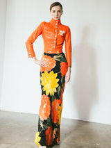 Christian Dior Floral Maxi Skirt