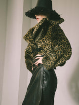 1991 Alaia Leopard Faux Fur Jacket