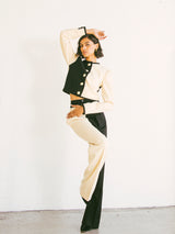 1980 Yves Saint Laurent Colorblock Pant Suit Suit arcadeshops.com