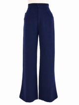 Thierry Mugler Navy Blue Sailor Pant Ensemble