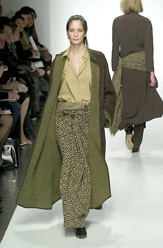 2001 Yeohlee Felted Brown Speckled Duster