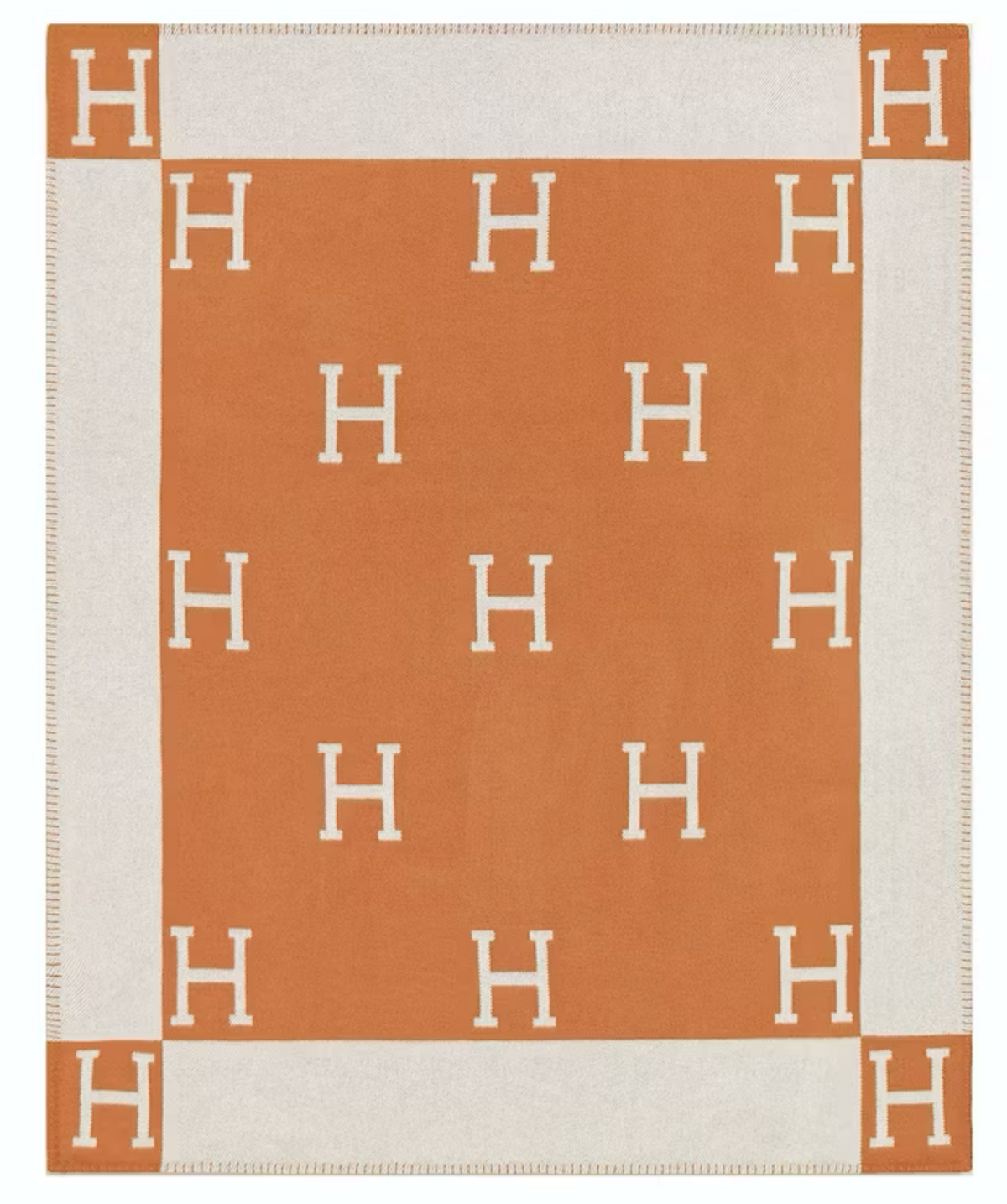 HERMES Avalon throw blanket 85%ウー15%カシミア Hermes | Blanket 