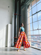Wilson Folmar Colorblock Printed Palazzo Jumpsuit Jumpsuit arcadeshops.com