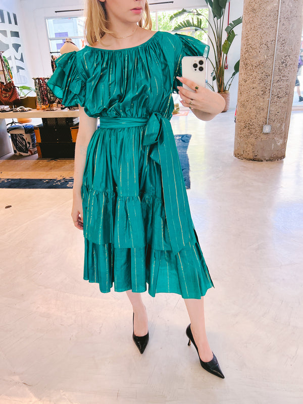 Yves Saint Laurent Tiered Ruffle Dress Dress arcadeshops.com