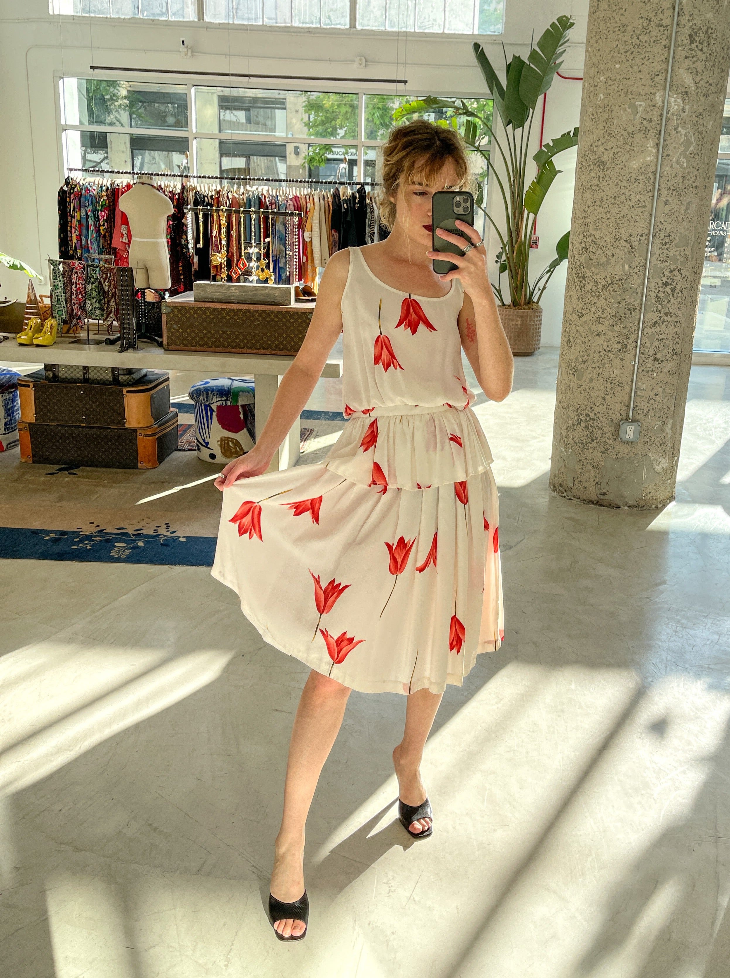 Valentino silk skirt new arrivals