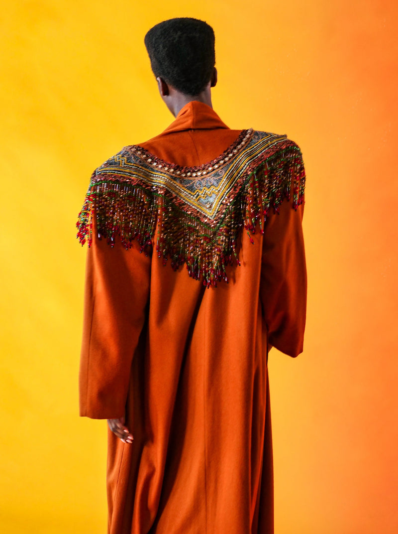 Bead Fringe Overcoat Jacket arcadeshops.com