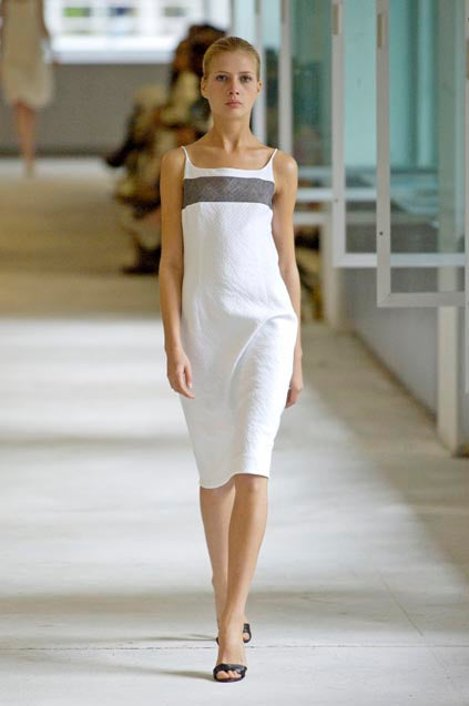 2007 Yeohlee Teflon Mesh Inset Bias Dress Dress arcadeshops.com