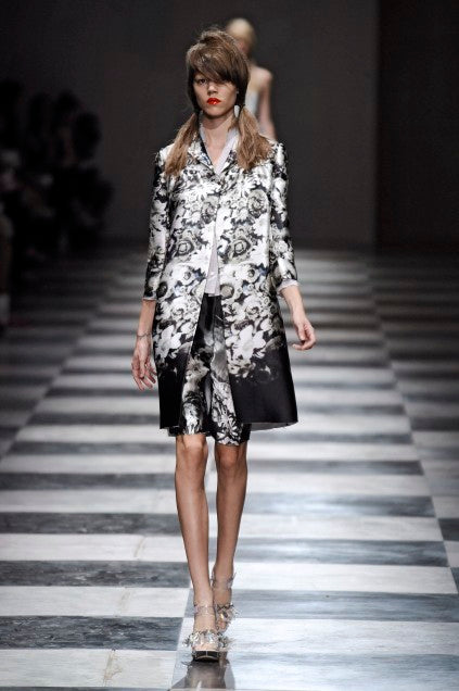 2010 Prada Floral Silk Coat