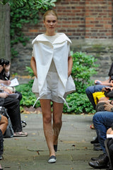 2012 Yeohlee Cream Circle Cape
