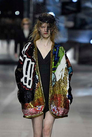 2019 Celine x Christian Marclay Cartoon Graphic Jacket