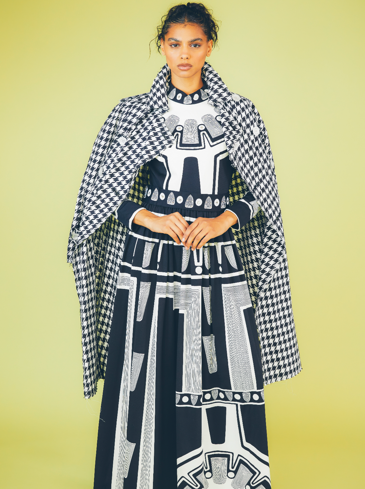 Junya Watanabe Comme des Garcons Deconstructed Houndstooth Coat