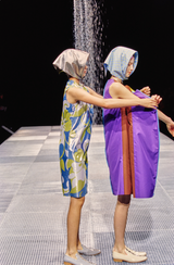 2000 Junya Watanabe Colorblock Technical Zip Reversible Dress Dress arcadeshops.com