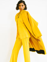 Gianfranco Ferre Yellow Overcoat Outerwear arcadeshops.com