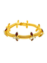 DeLillo Red Rhinestone Bracelet