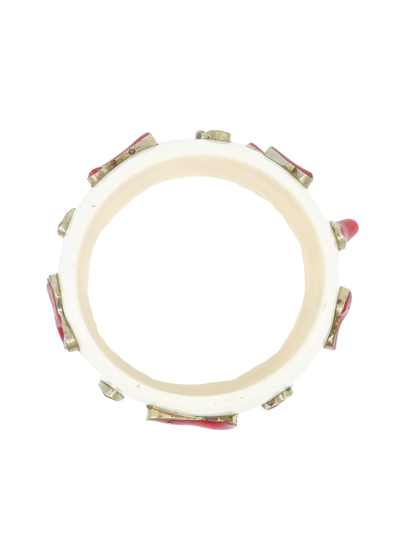 Coral Studded Resin Bangle Jewelry arcadeshops.com