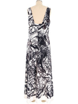 Lanvin Printed Terrycloth Lace Up Dress Dress arcadeshops.com