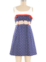 1960s Polka Dot Cut Out Dress Dress arcadeshops.com