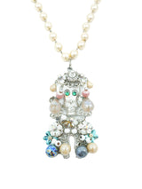 Art To Wear Embellished Poodle Necklace Jewelry arcadeshops.com