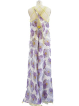 Geoffrey Beene Sheer Floral Gown Dress arcadeshops.com