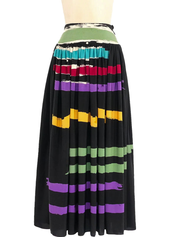 Michaele Volbracht Printed Silk Skirt Bottom arcadeshops.com