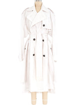 Vivienne Westwood White Trench Coat Jacket arcadeshops.com