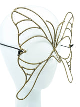 1970s Brass Butterfly Masquerade Mask Accessory arcadeshops.com