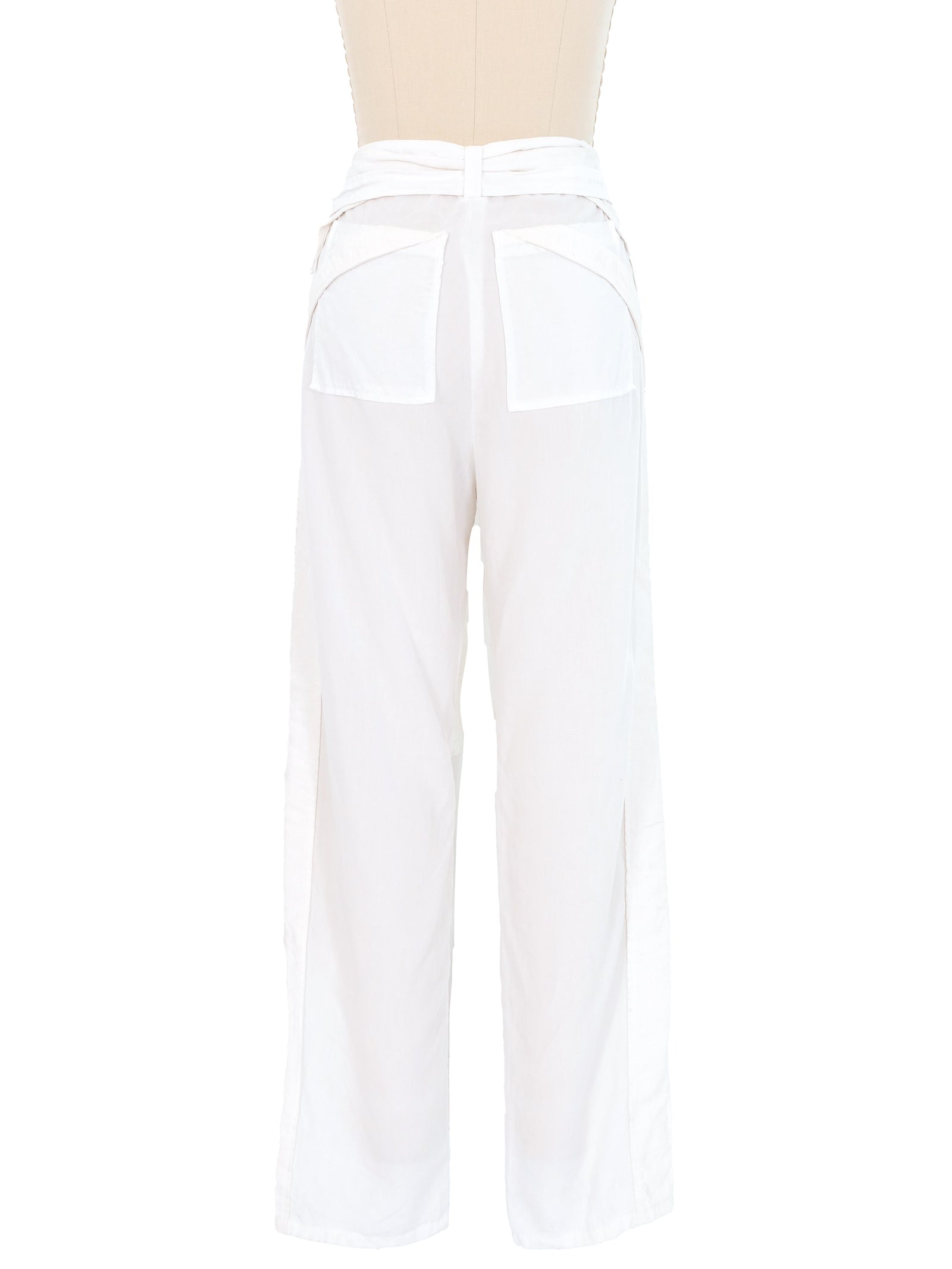 2002 Balenciaga White Cargo Pants