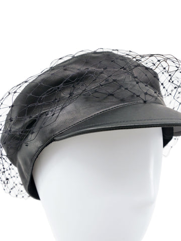 Christian Dior Leather Newsboy Cap display picture 2