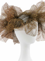 Metallic Tulle Headpiece Accessory arcadeshops.com