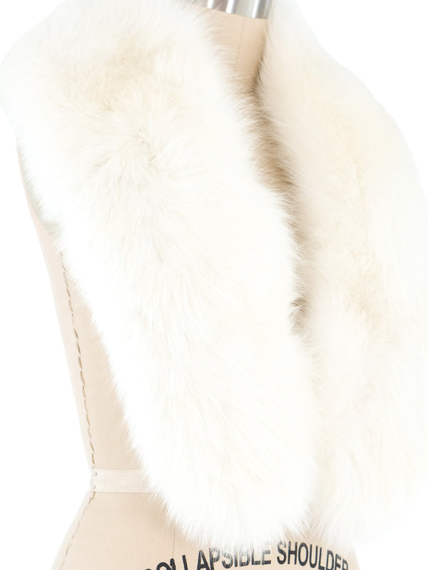 White Fox Fur Stole Accessory arcadeshops.com