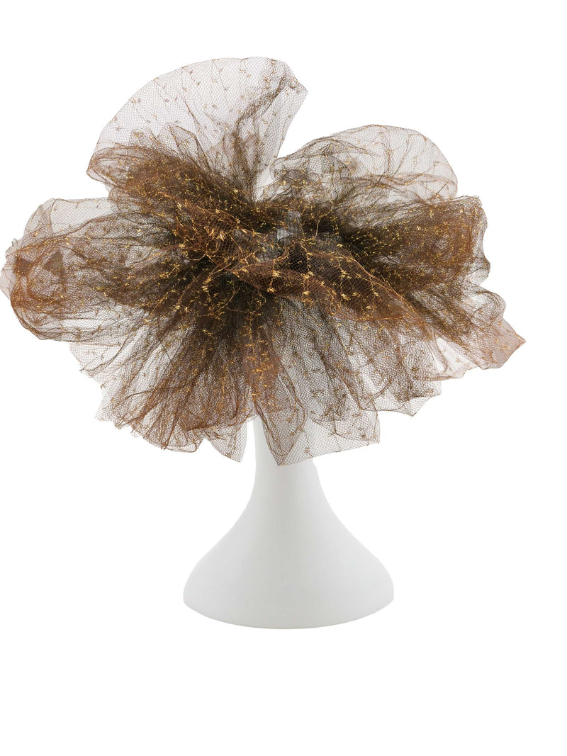 Metallic Tulle Headpiece Accessory arcadeshops.com