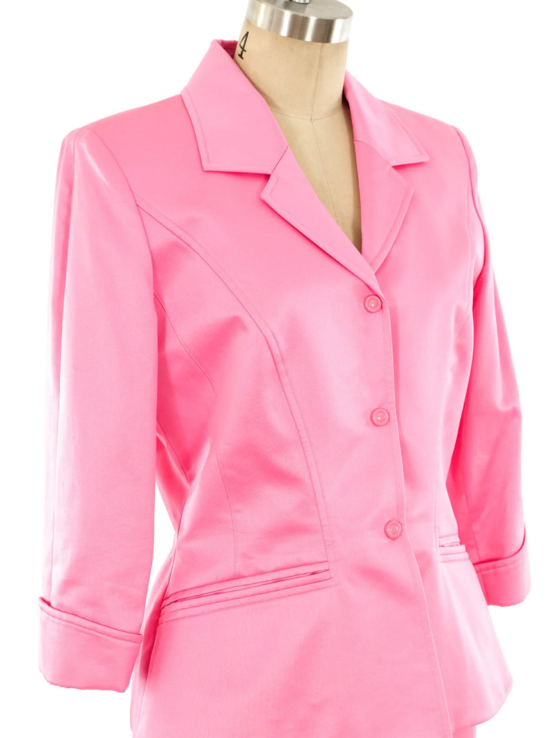 Thierry Mugler Bubblegum Pink Skirt Suit Suit arcadeshops.com