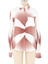 Jean Paul Gaultier Airbrush Printed Shirt Top arcadeshops.com