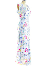 1930's Floral Slip Dress Dress arcadeshops.com