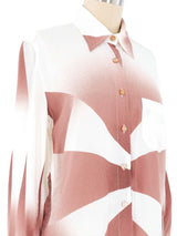 Jean Paul Gaultier Airbrush Printed Shirt Top arcadeshops.com