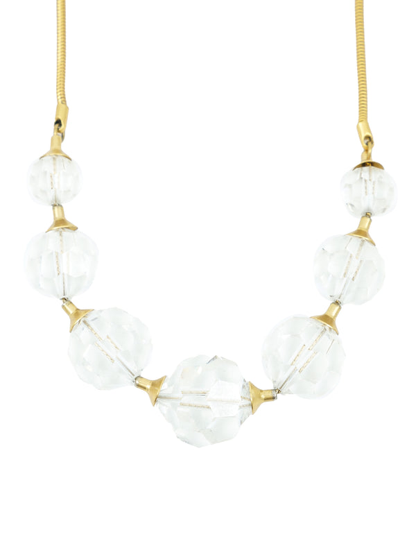 Anne Klein Faceted Crystal Bead Necklace Accessory arcadeshops.com