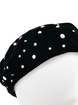 Yves Saint Laurent Crystal Studded Beret Accessory arcadeshops.com