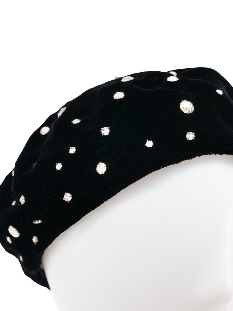 Yves Saint Laurent Crystal Studded Beret Accessory arcadeshops.com