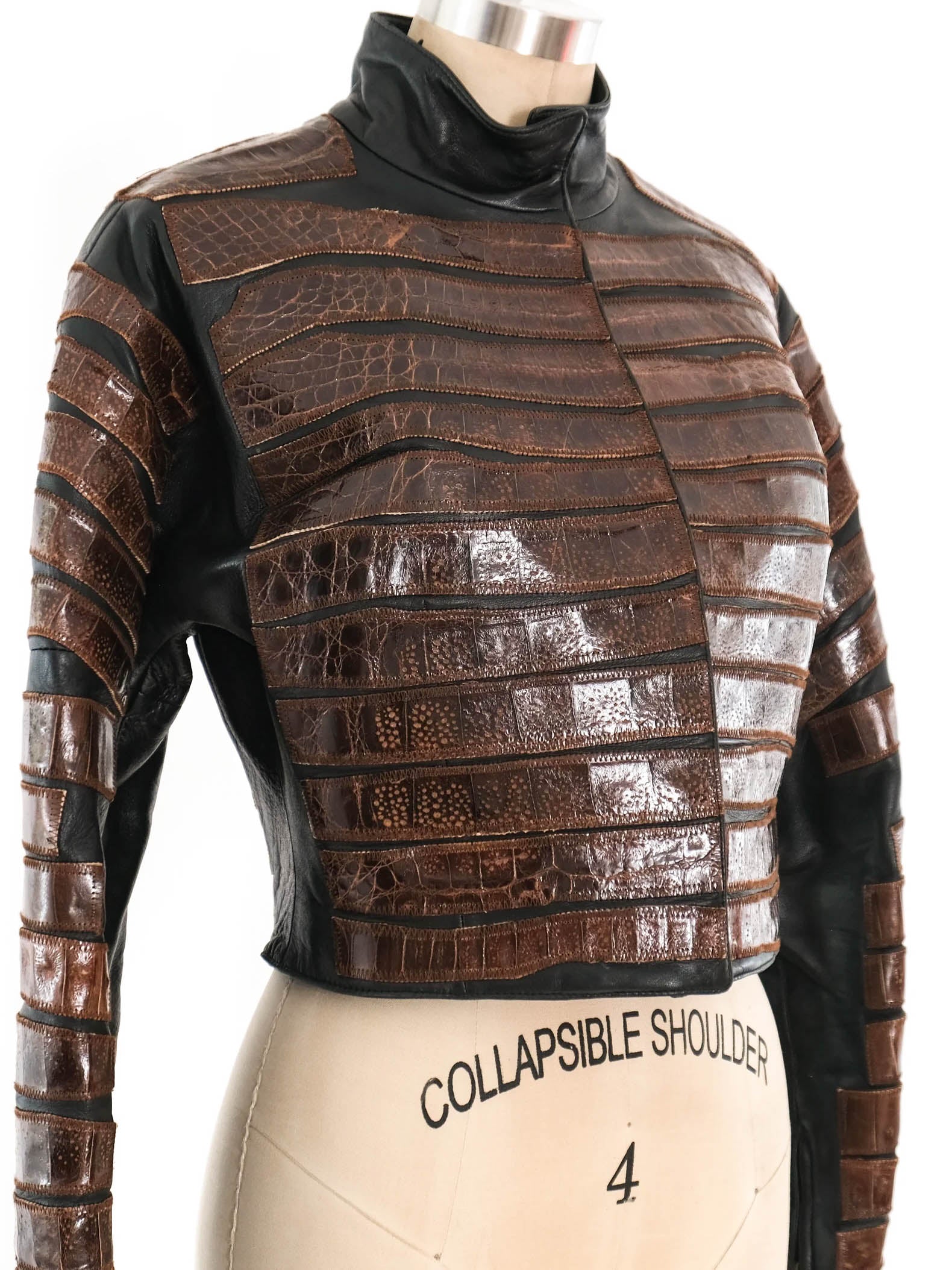 Gianfranco Ferre Embossed Leather Jacket