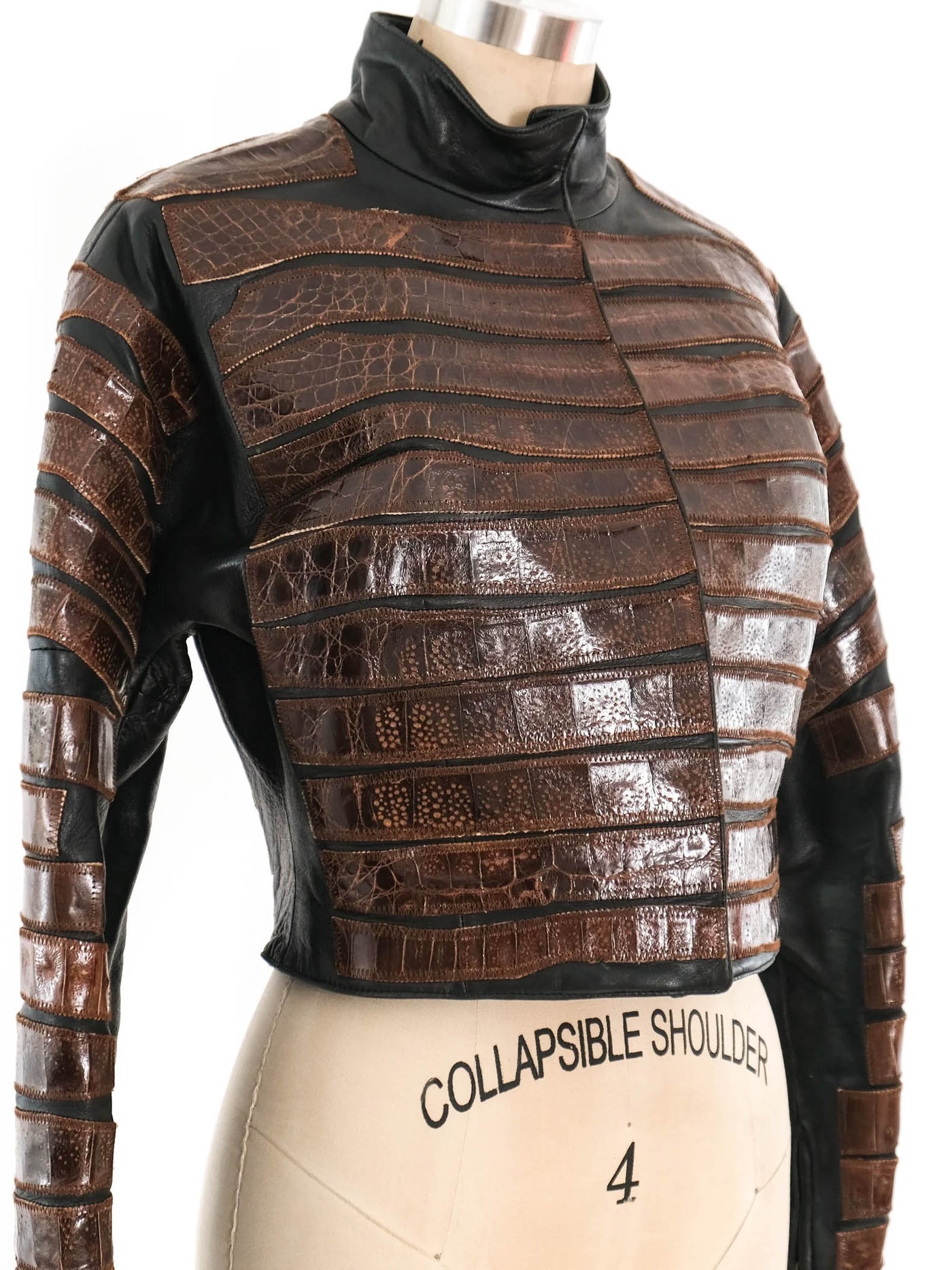 Gianfranco Ferre Embossed Leather Jacket
