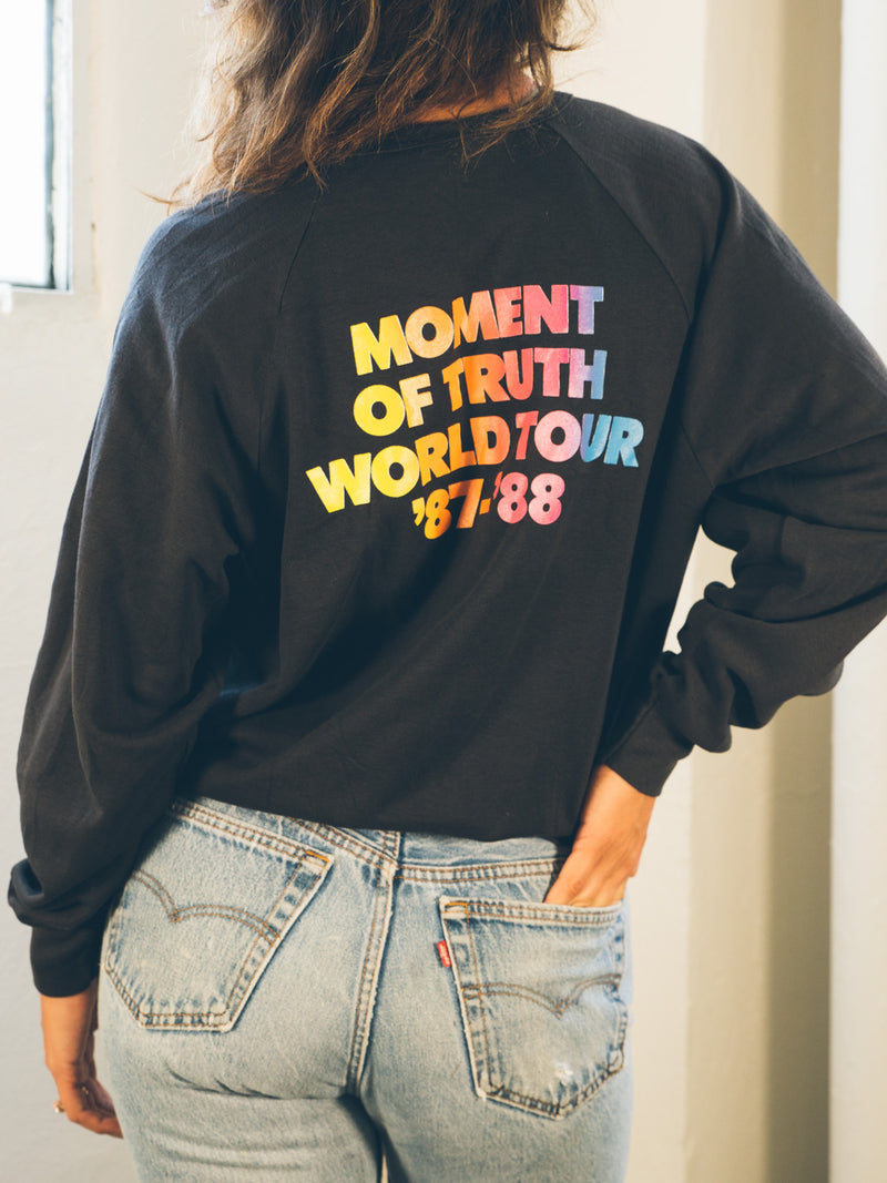 Whitney Houston 1987/88 Moment of Truth World Tour Sweatshirt Sweatshirt arcadeshops.com
