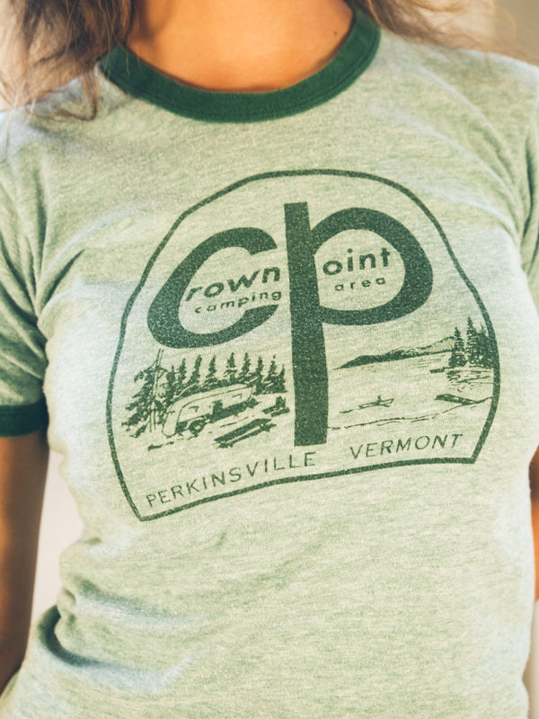 Crown Point Camping Area Ringer Tee T-Shirt arcadeshops.com