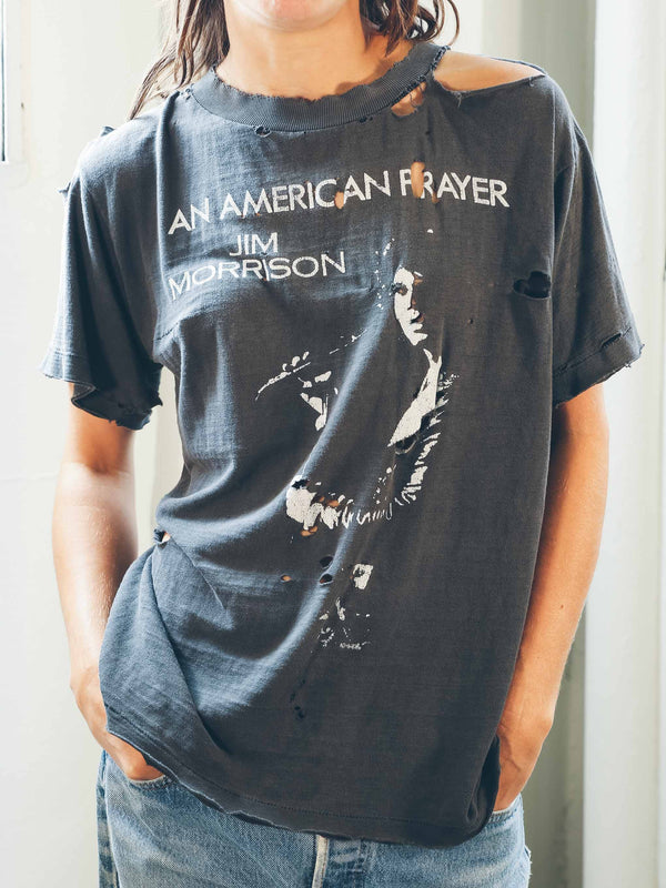 Distressed Jim Morrison Tee T-SHIRT arcadeshops.com