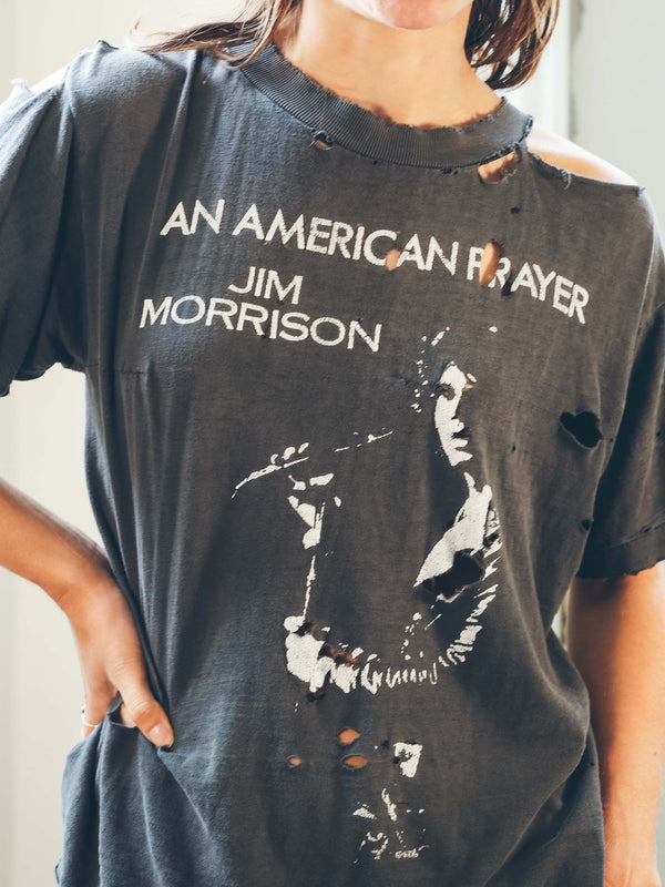 Distressed Jim Morrison Tee T-SHIRT arcadeshops.com
