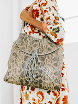 Judith Leiber Taupe Python Shoulder Bag Accessory arcadeshops.com