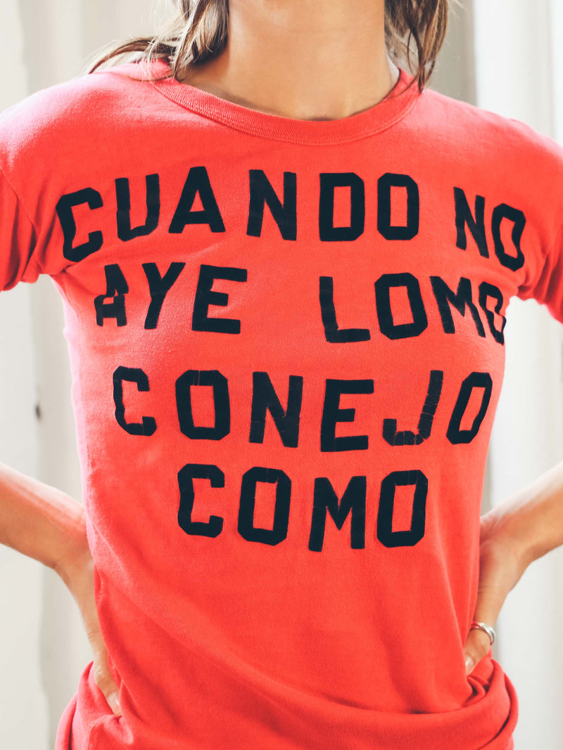 Flocked Velvet Conejo Tee T-SHIRT arcadeshops.com