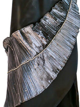Ted Lapidus Plisse Leaf Applique Ensemble Dress arcadeshops.com