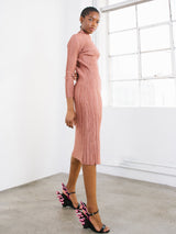 2010 Issey Miyake Pleats Please Dusty Rose Pleated Dress Dress arcadeshops.com