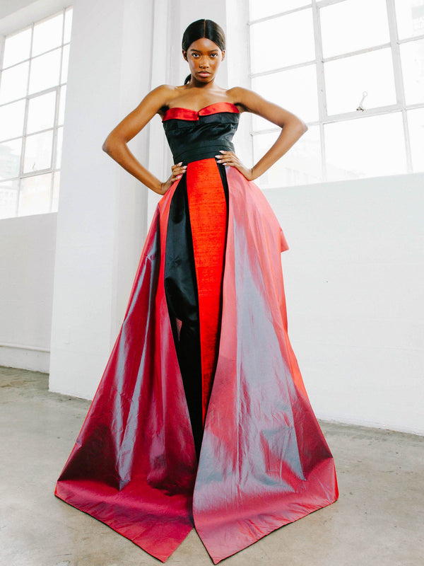 2005 Yeohlee Iridescent Red Dress Ensemble