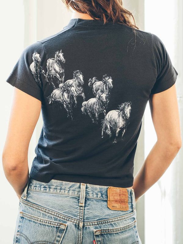 Horses Baby Tee T-Shirt arcadeshops.com